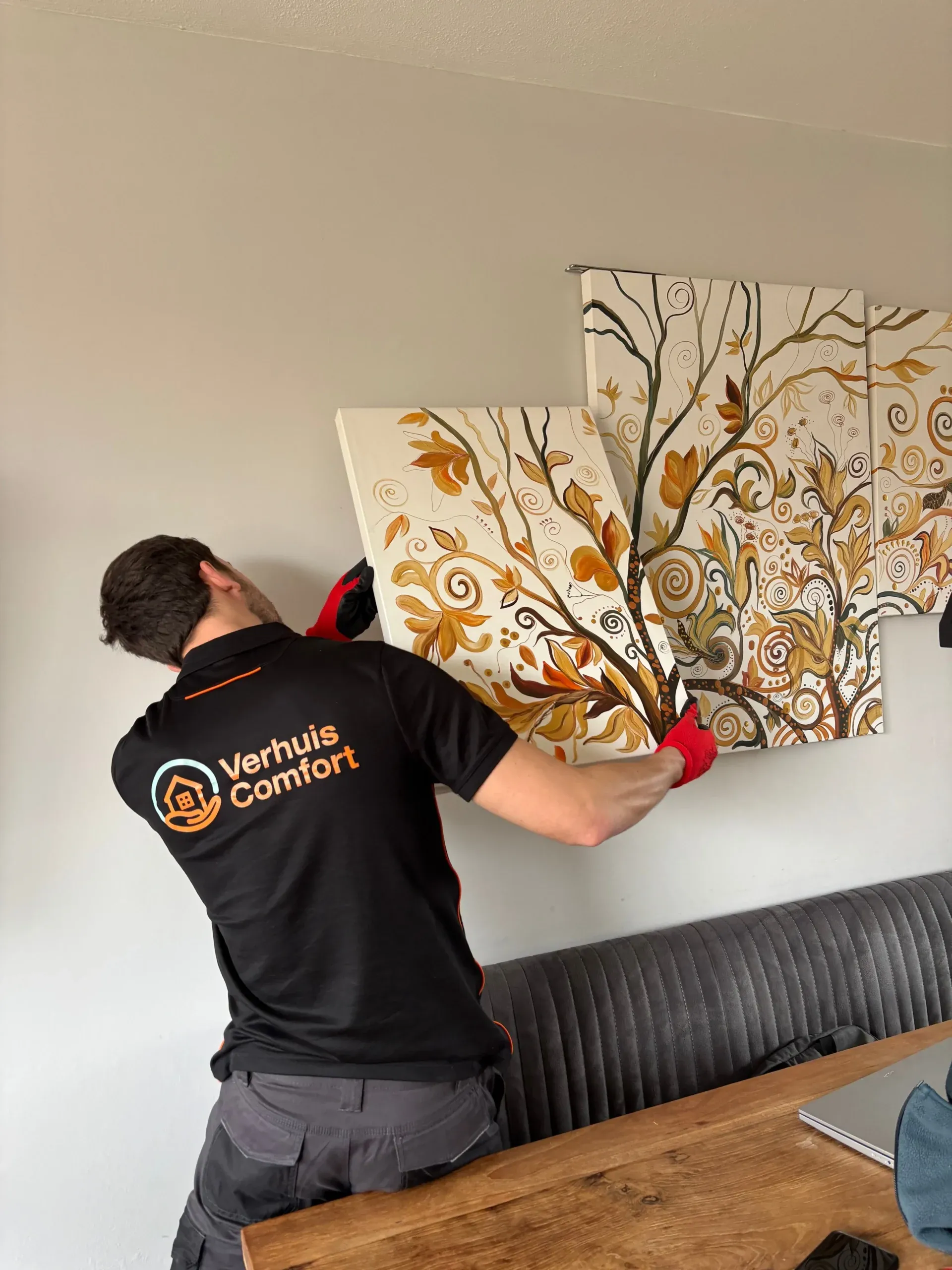 Schilderij veilig ingepakt en verhuisd tijdens verhuizing in Nijmegen